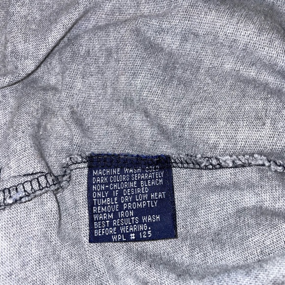 Chaps Ralph Lauren long sleeve checkered polo size L, blue/gray/red - Picture 9 of 9